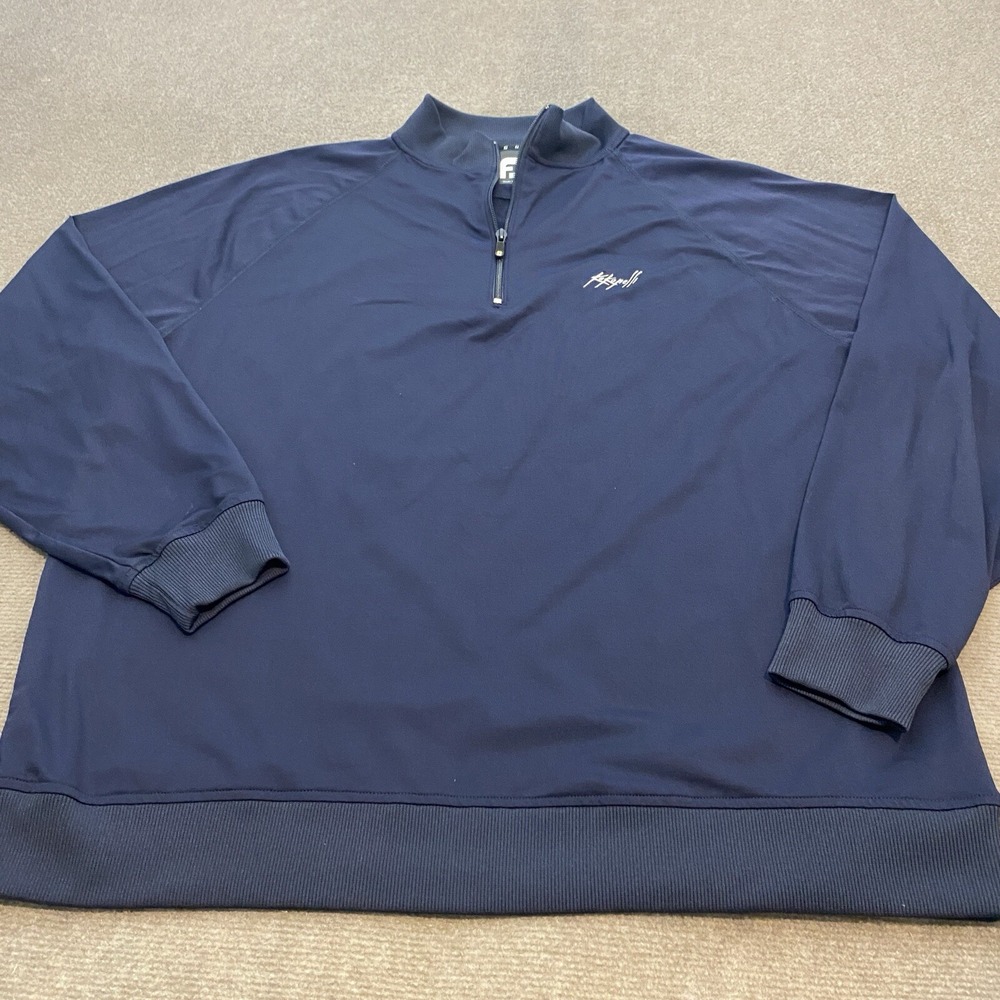 Footjoy Golf Performance Sweater Zip Mens XL Kokopelli Golf Club Stretch Nylon